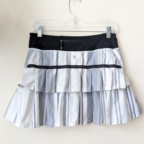 lululemon athletica Dresses & Skirts - Lululemon Striped Ruffle Tennis Skirt